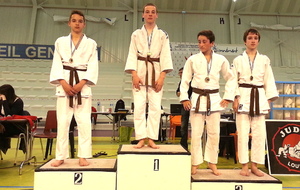 Criterium DEP Cadet 2016 podium -50 Kgs